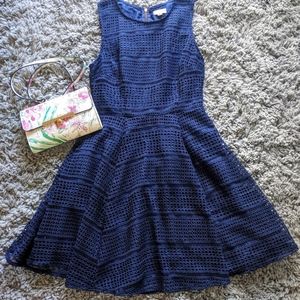 Maison Jules Navy Blue Dress